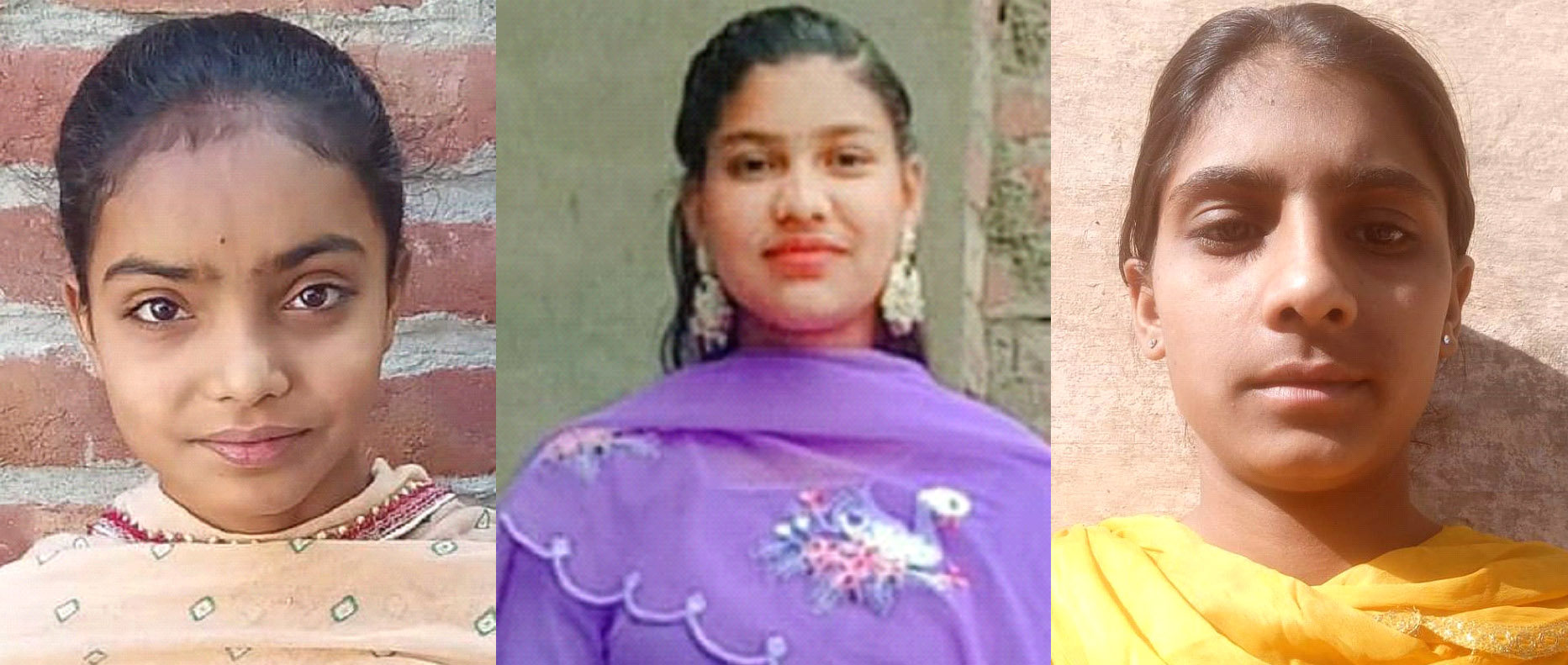 Three girl students of Government Middle Smart School Mangupur created history